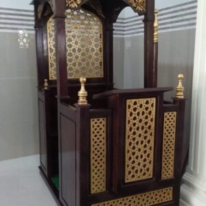 WhatsApp Image 2023 10 12 at 10.54.55 PM 1 300x300 - Mimbar masjid gold dark brown